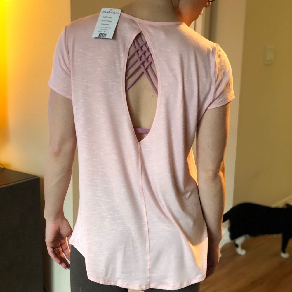 Light Pink Active Long T